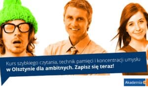 Kontynuacyjny kurs technik zapamiętywania, szybkiego czytania ze zrozumieniem i kreatywności dla dorosłych!