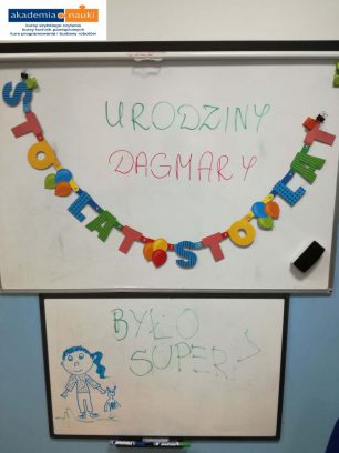 Podziękowania solenizantki za urodziny