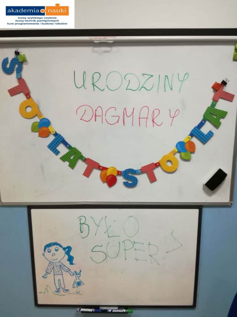 Podziękowania solenizantki za urodziny