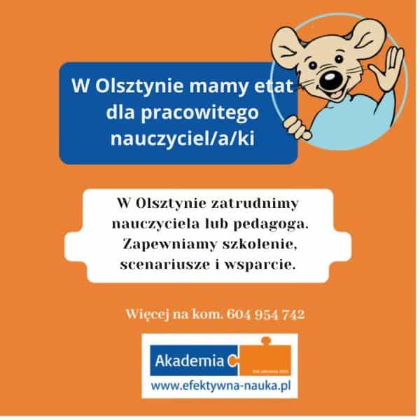 Praca dla nauczyciela w Akademia Olsztyn 